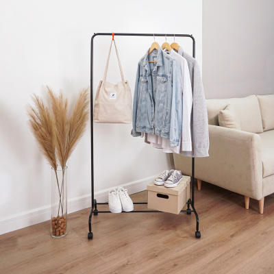 ВЕШАЛКА ГАРДЕРОБНАЯ "РАДУГА 2", ЧЕРНЫЙ