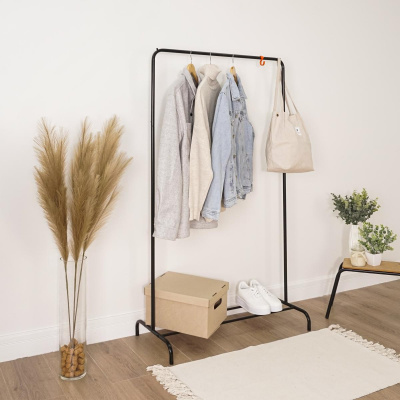 ВЕШАЛКА ГАРДЕРОБНАЯ "РАДУГА 1",ЧЕРНЫЙ