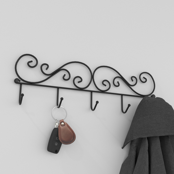 ВЕШАЛКА "КРУЖЕВА 5", ЧЕР