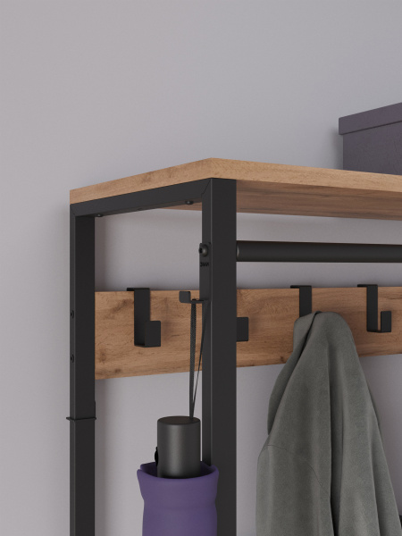 ВЕШАЛКА ГАРДЕРОБНАЯ "ТОРОНТО 23Л" ЧЕРНЫЙ