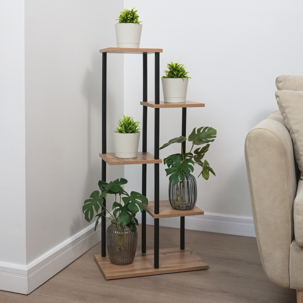 ПОДСТАВКА ДЛЯ ЦВЕТОВ "ШАФРАН 15Л" ЧЕРНЫЙ