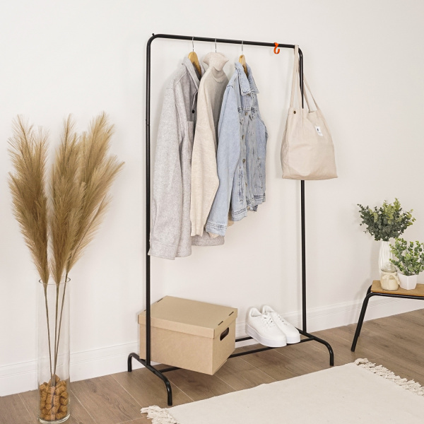 ВЕШАЛКА ГАРДЕРОБНАЯ "РАДУГА 1",ЧЕРНЫЙ