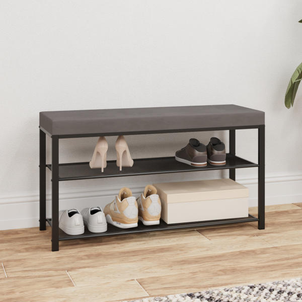 БАНКЕТКА "ТОРОНТО 33С" ЧЕРНЫЙ СЕРЫЙ