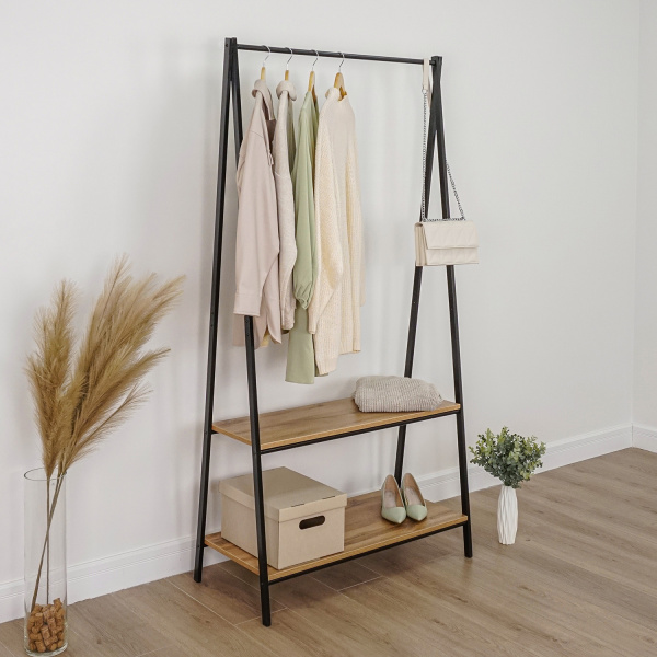 ВЕШАЛКА ГАРДЕРОБНАЯ "АЛАБАМА 32" ЧЕРНЫЙ