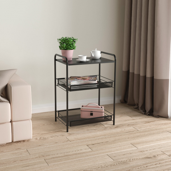 ЭТАЖЕРКА "ЛАДЬЯ 33С" ЧЕРНЫЙ