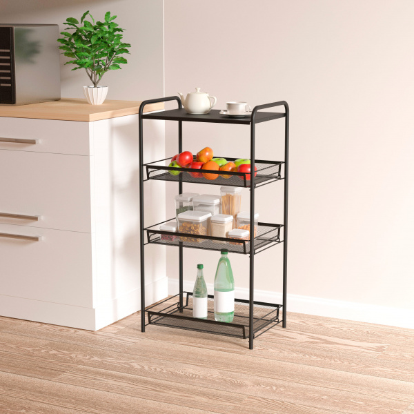 ЭТАЖЕРКА "ЛАДЬЯ 34С" ЧЕРНЫЙ