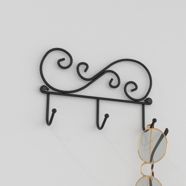 ВЕШАЛКА "КРУЖЕВА 3", ЧЕР