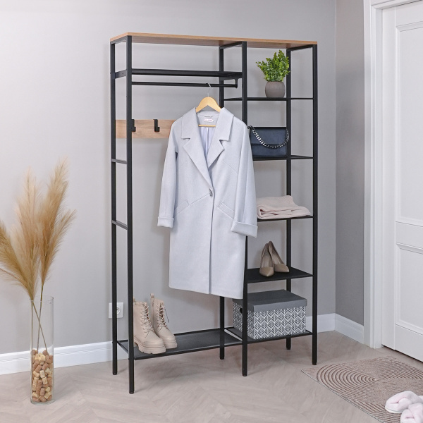 ГАРДЕРОБНАЯ СИСТЕМА "ТОРОНТО 48Л" ЧЕРНЫЙ