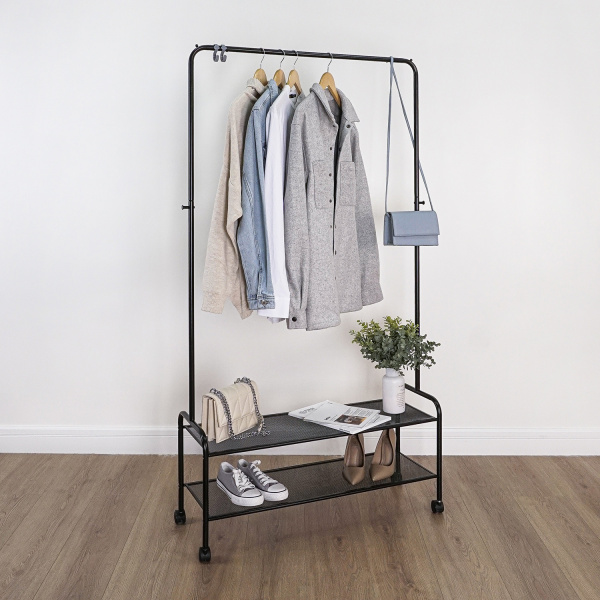 ВЕШАЛКА ГАРДЕРОБНАЯ "ВАЛЕНСИЯ 32М", ЧЕРНЫЙ